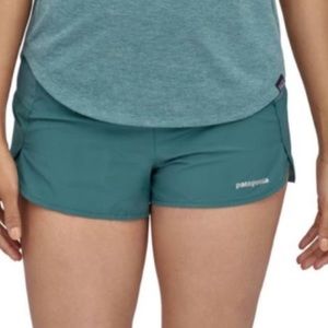 Patagonia Strider Pro Shorts Teal Size Small 2 prs